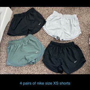 4 pairs of Nike Shorts - Size XS